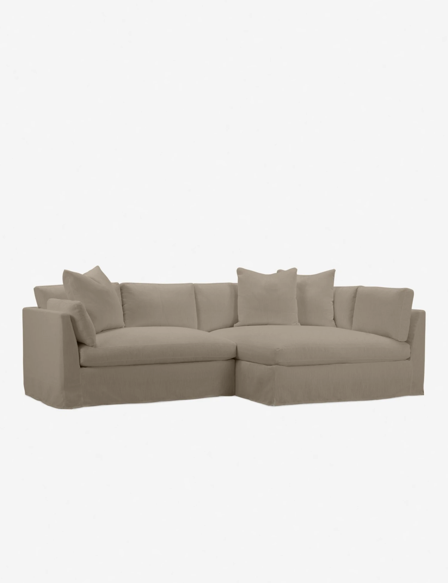 Coen Slipcover Sectional Sofa - Image 9