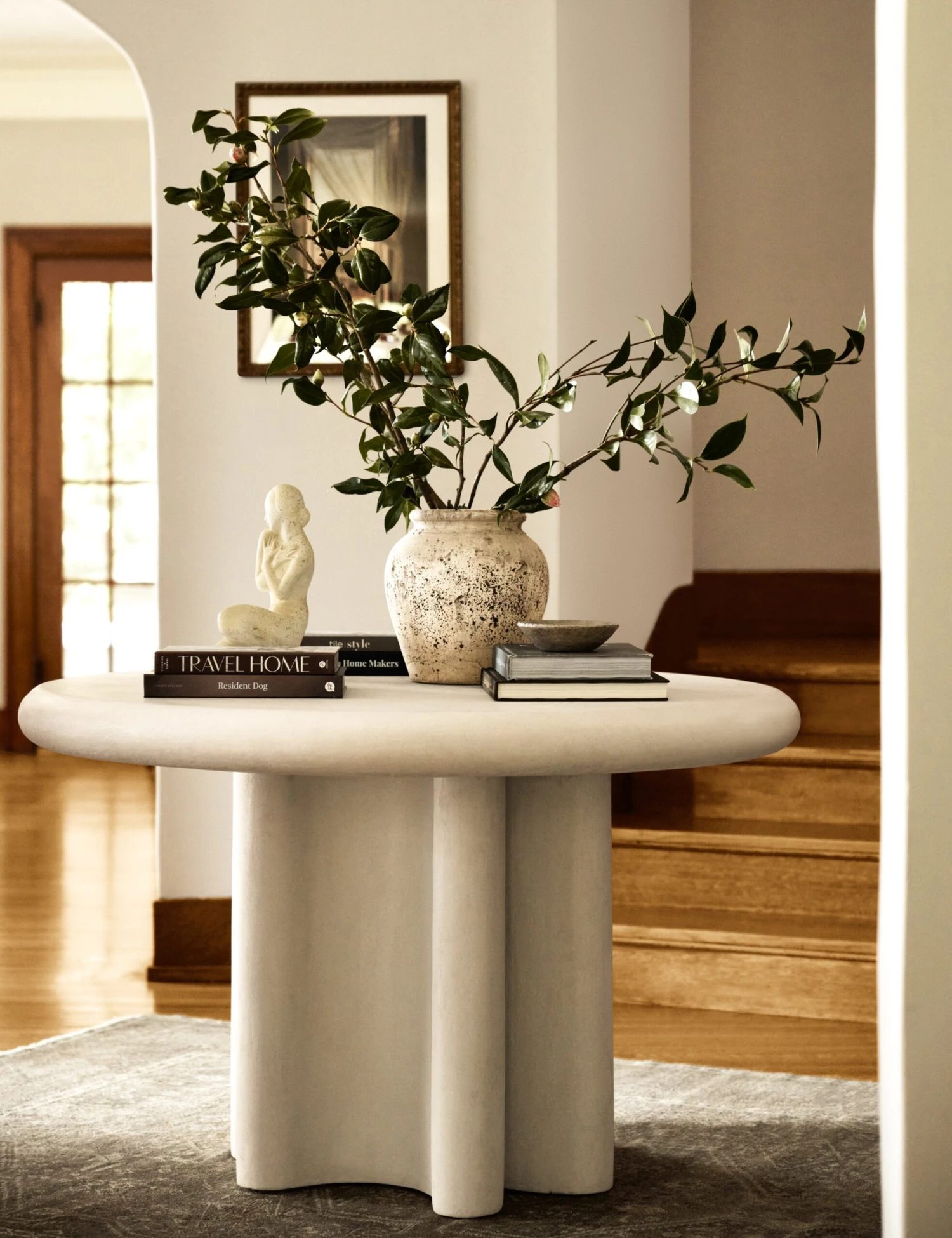 Ruiz Indoor / Outdoor Round Dining Table - Image 3