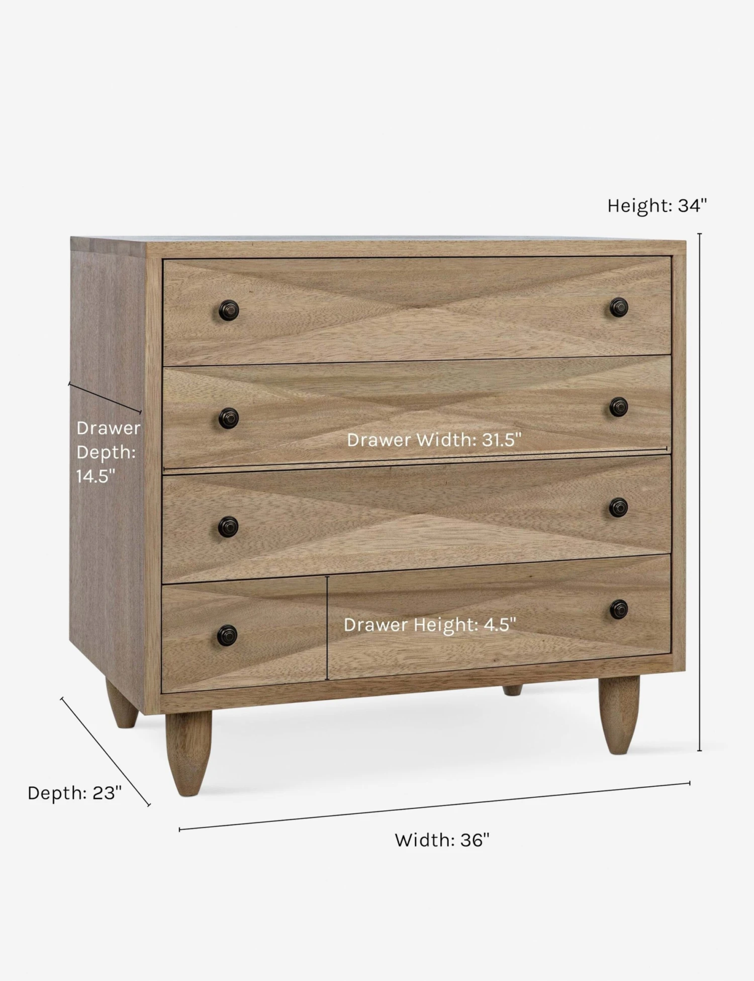 Sen 4-Drawer Dresser - Image 9