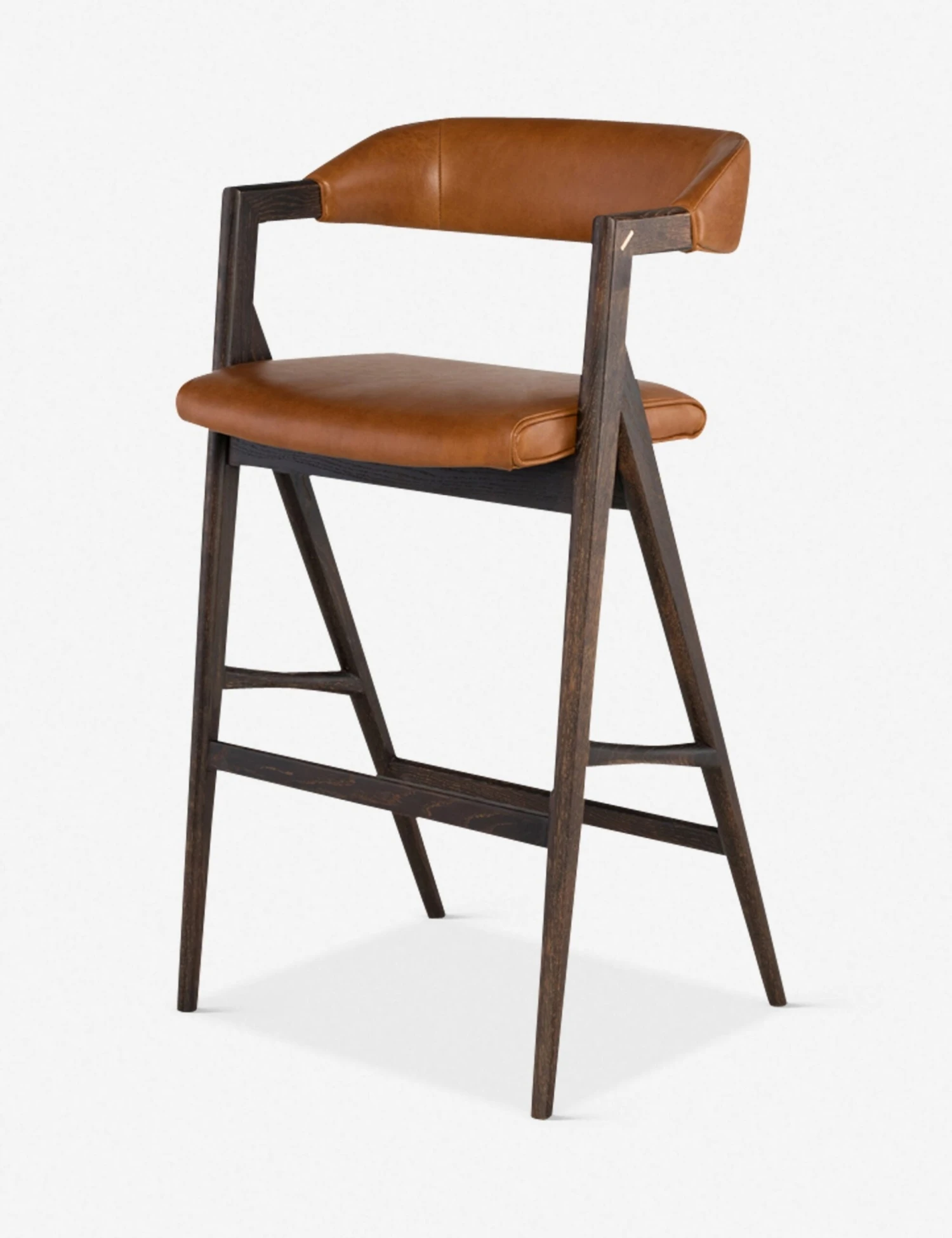 Sandia Leather Bar Stool, Natural - Image 2