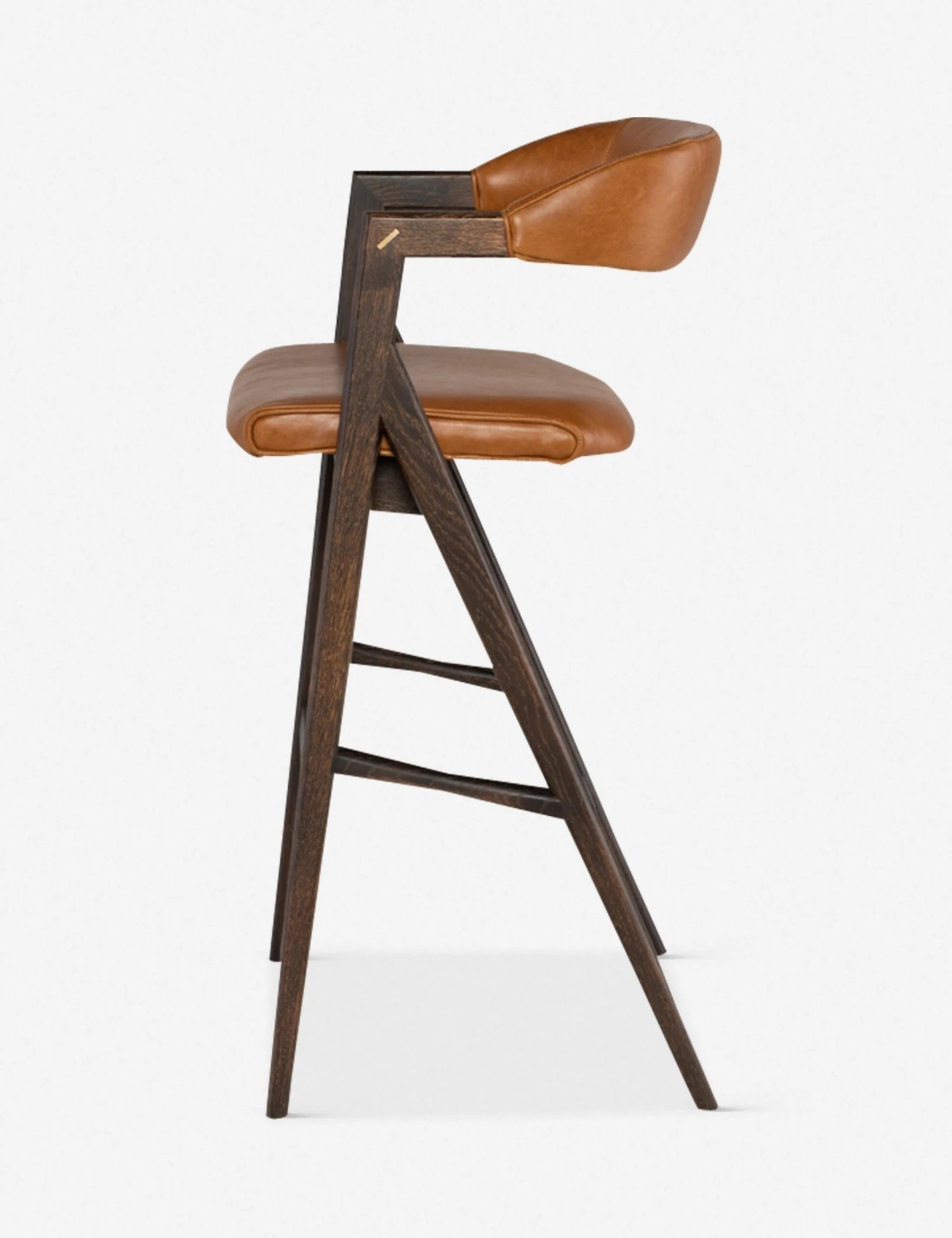 Sandia Leather Bar Stool, Natural - Image 3