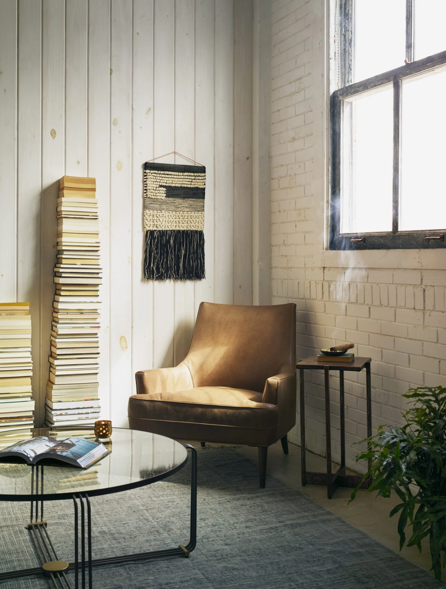 Ilona Leather Accent Chair - Image 2