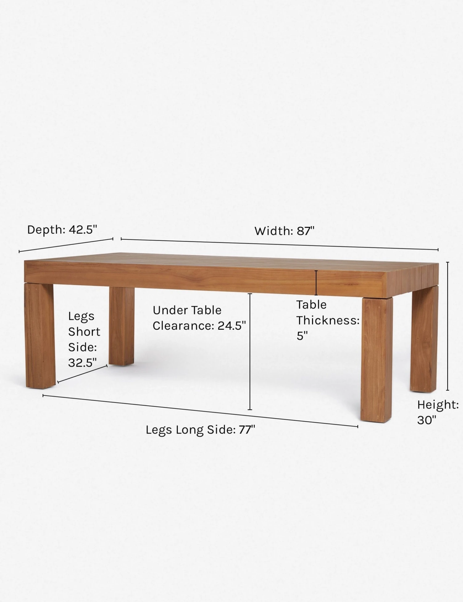 Ness Indoor / Outdoor Dining Table - Image 7