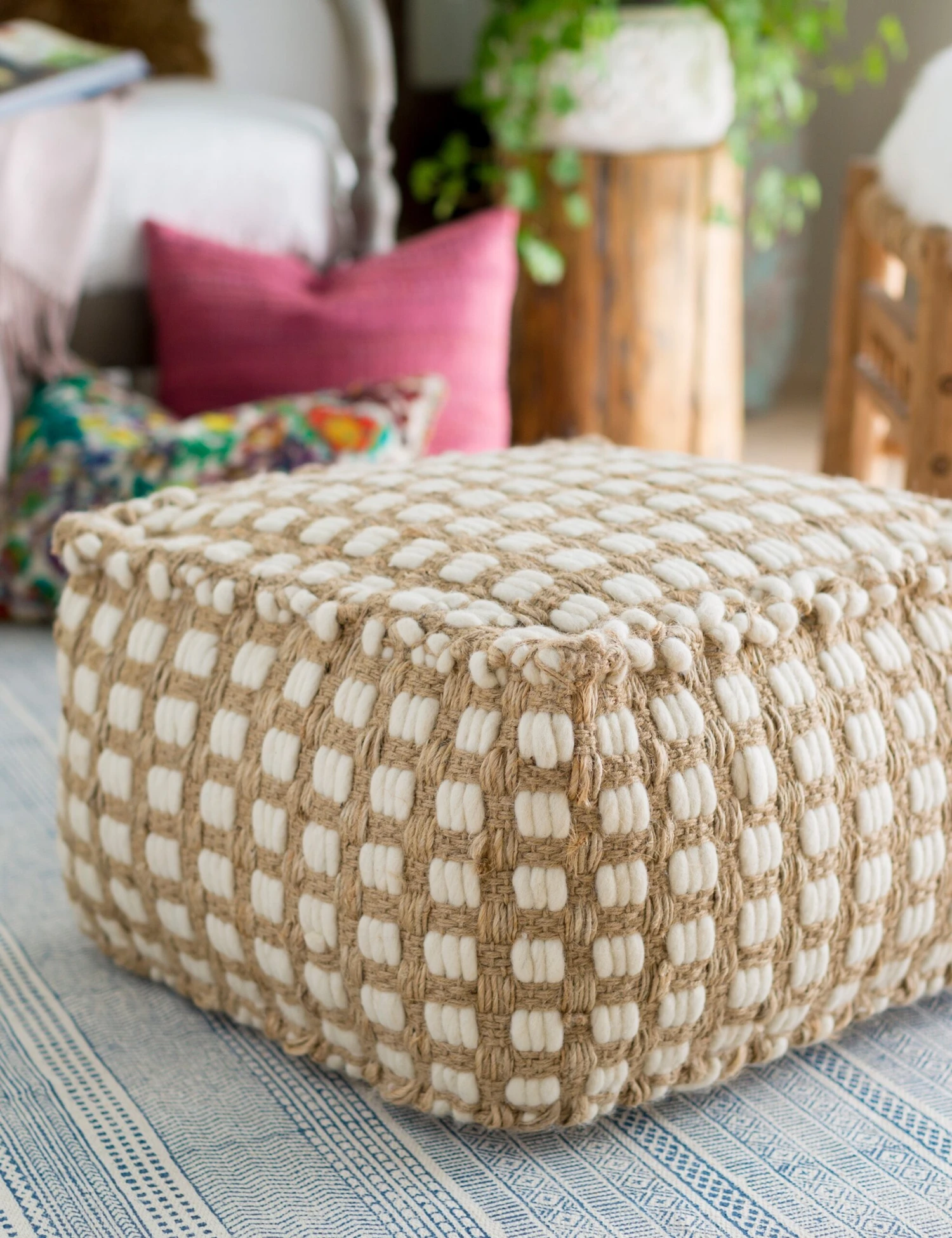 Mahina Square Pouf - Image 2