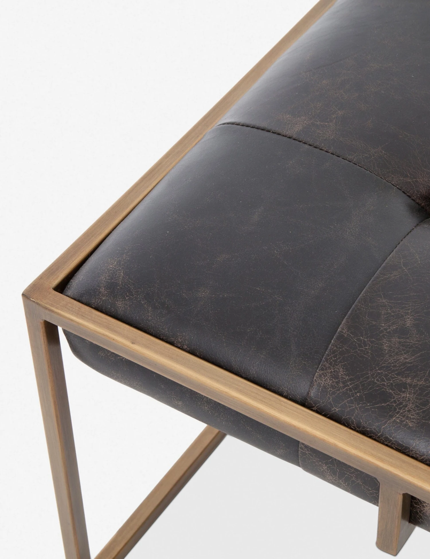 Olwina Square Leather Coffee Table - Image 3
