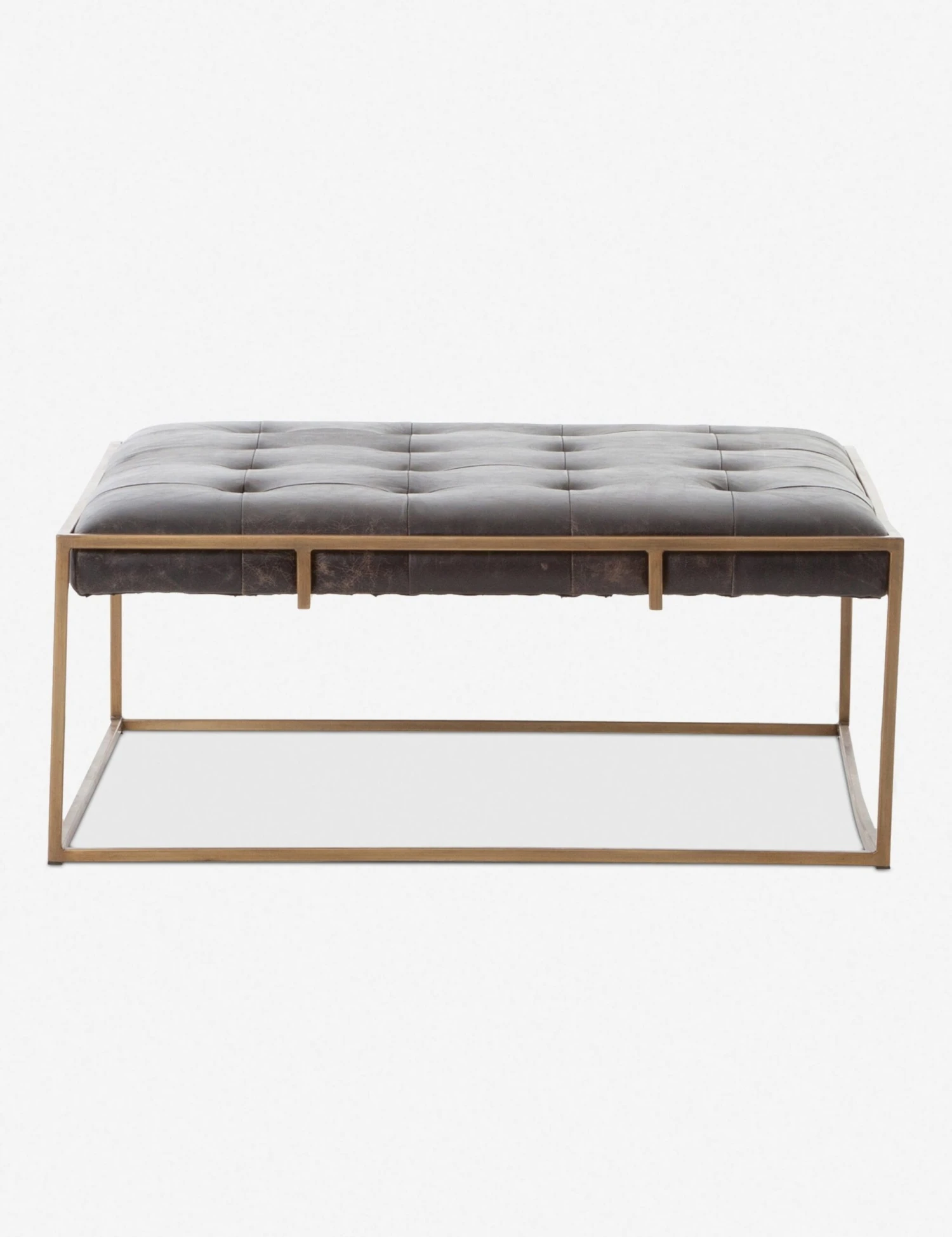 Olwina Square Leather Coffee Table - Image 2
