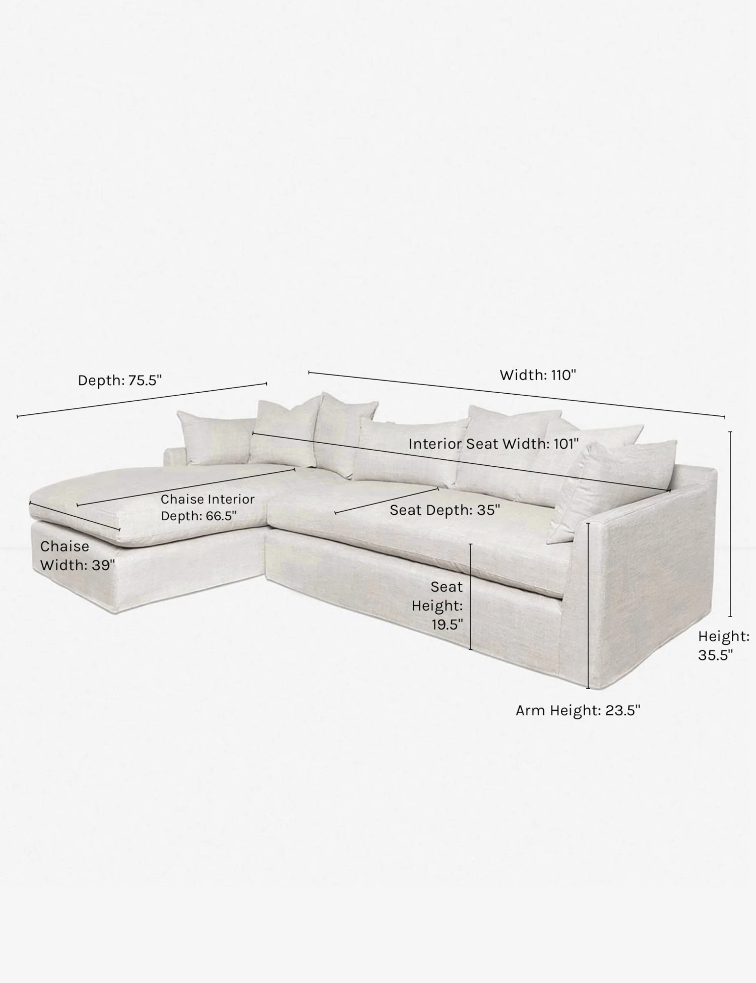 Parque Slipcover Sectional Sofa - Image 6