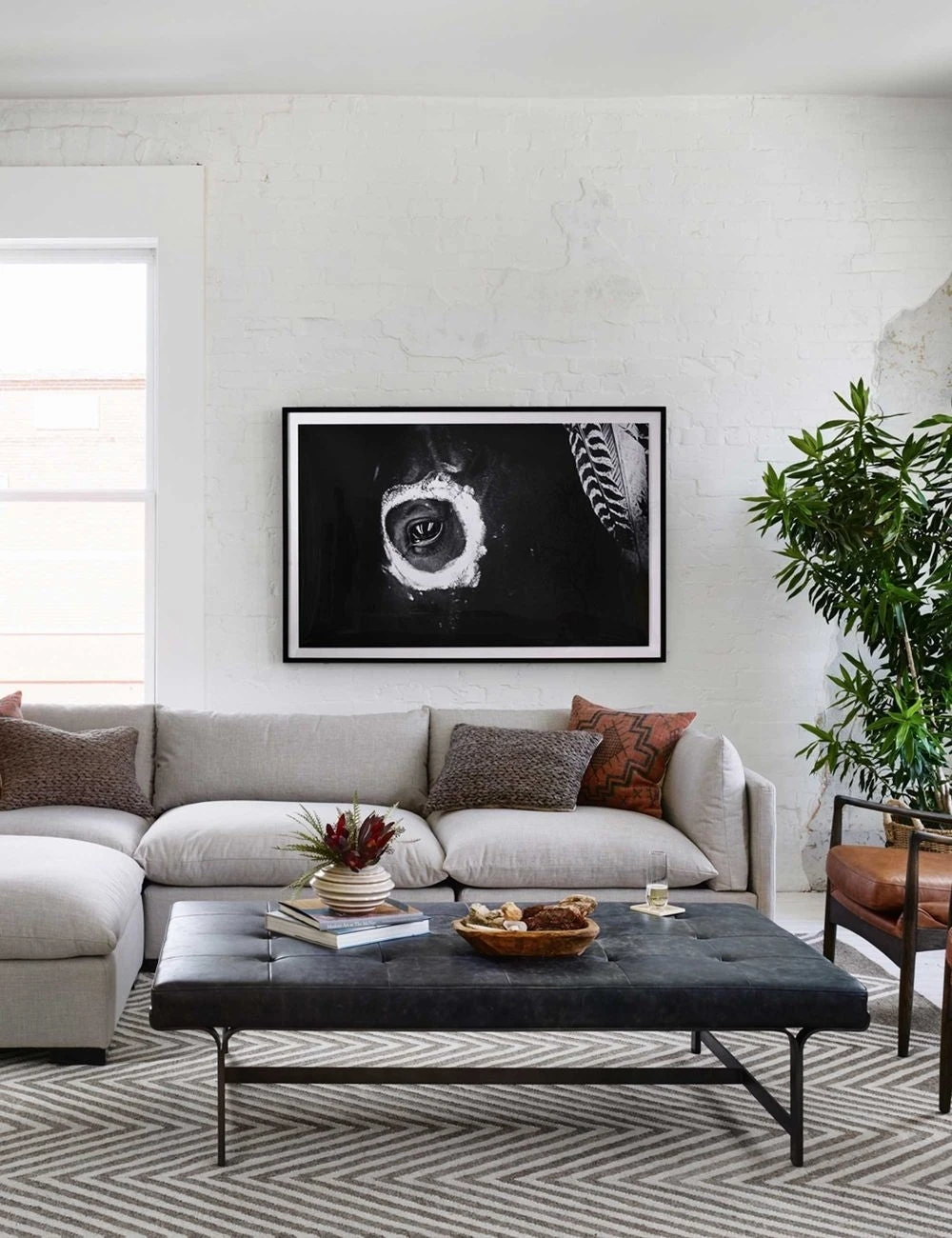 Patrizia Leather Coffee Table - Image 2