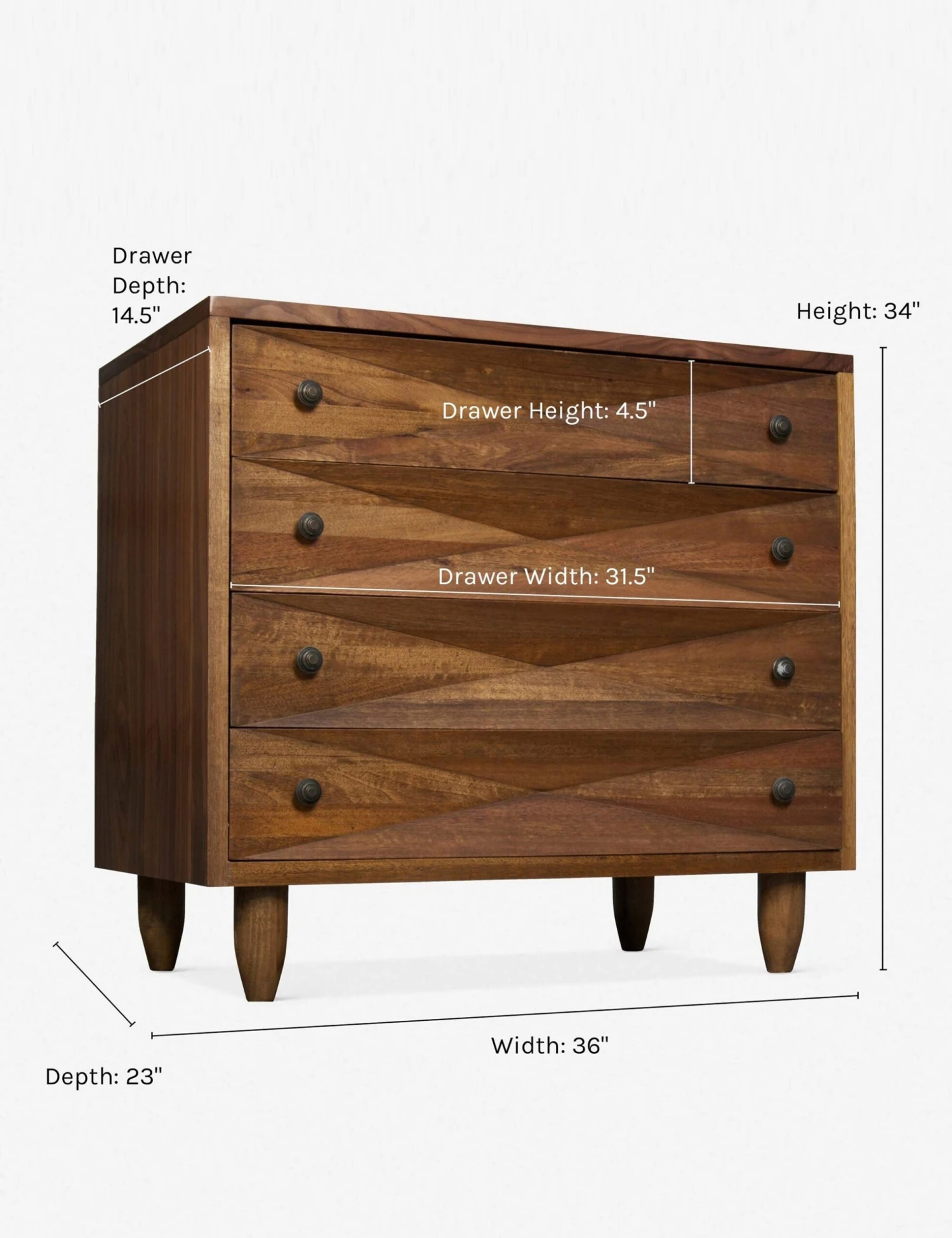 Sen 4-Drawer Dresser - Image 3